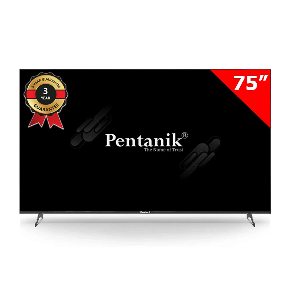 Pentanik 75 Inch 4K Android Voice Control Borderless TV (Special Model 2023)